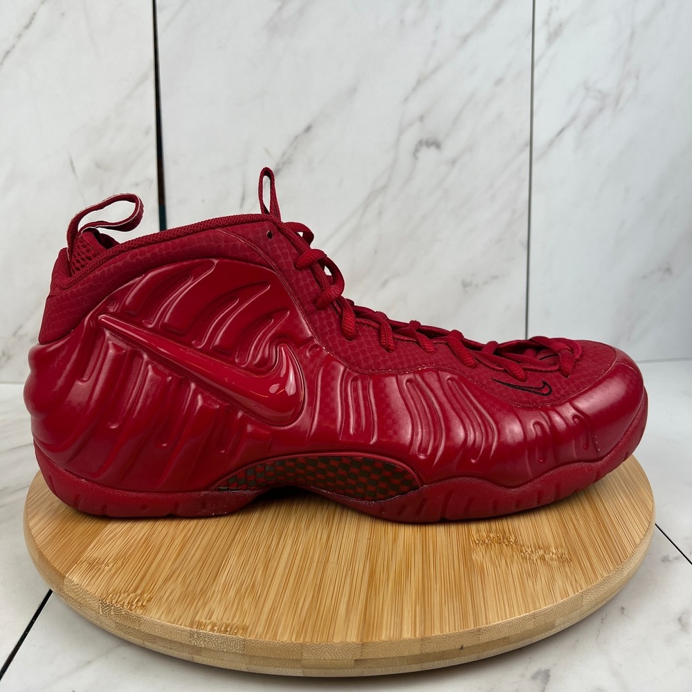 2015 Nike Air Foamposite Pro Gym Red Mens Size 13 Sneakers 624041-603